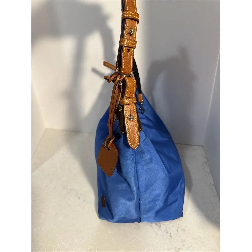 Dooney & Bourke Nylon Hobo Style Purse Blue